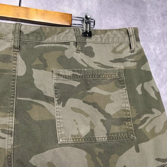 Wrangler Mens Camo Cargo Shorts size 40 - 42 Green Cotton Stretch Camouflage - Picture 7 of 13